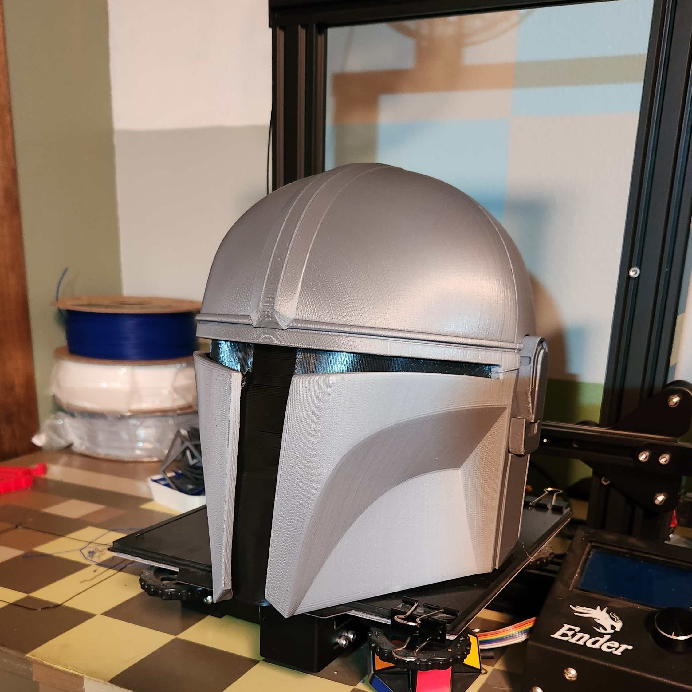 the helmet from the mandalorin tv show